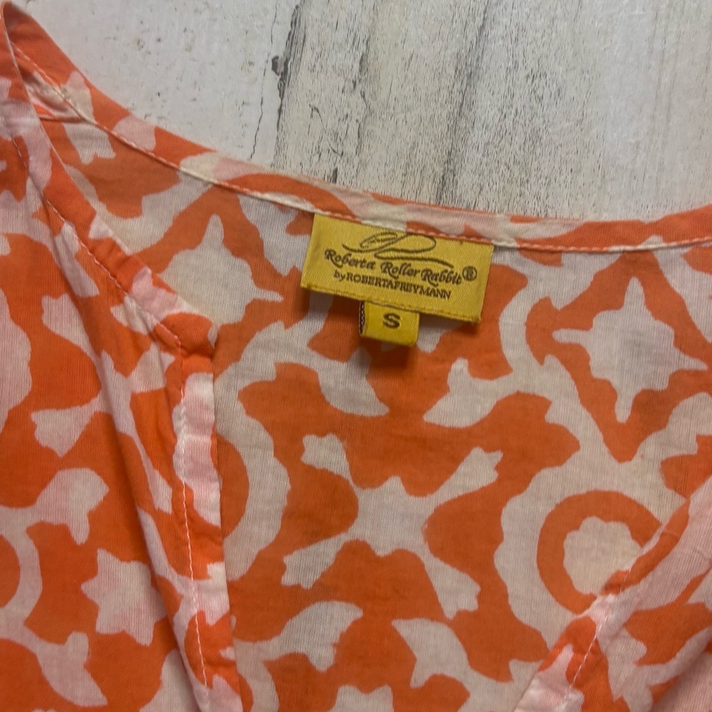 ROBERTA ROLLER RABBIT Tunic Blouse Size Small - Picture 2 of 5